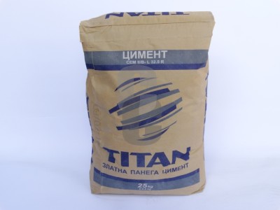 Цимент сив - 25кг. Титан - синя линия